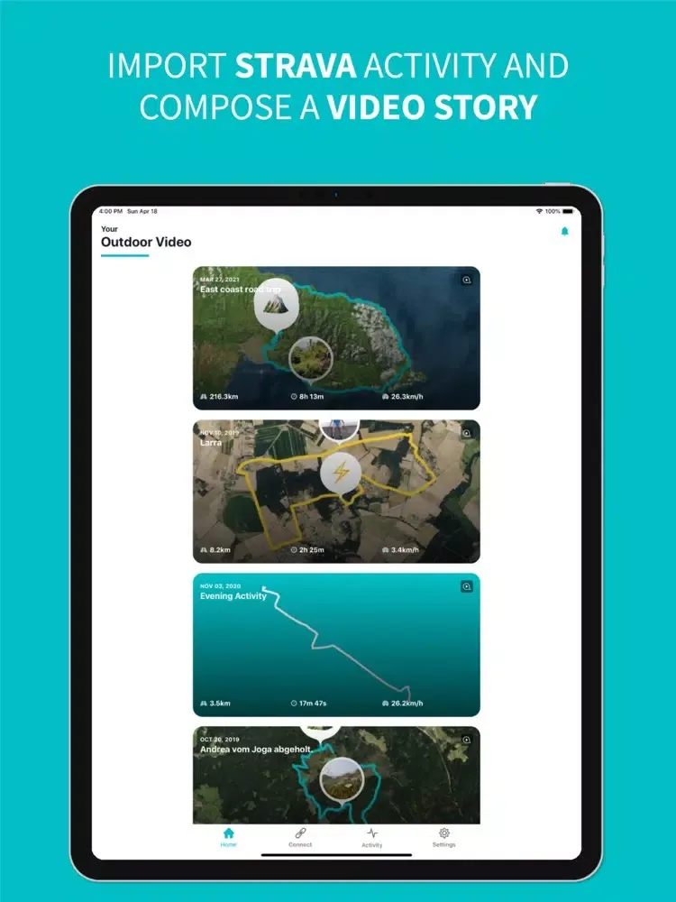 صور Stuneo:Export Video for Strava iPad 