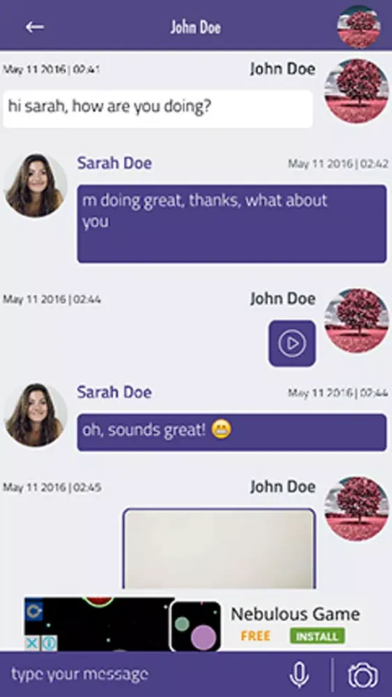 ภาพหน้าจอของ Chatia Messenger