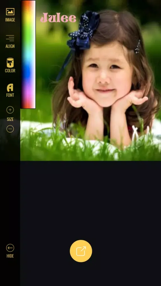 ภาพหน้าจอของ Text on Pic