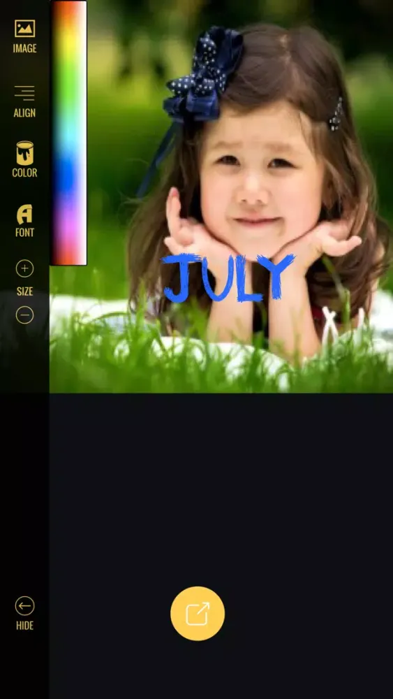 ภาพหน้าจอของ Text on Pic