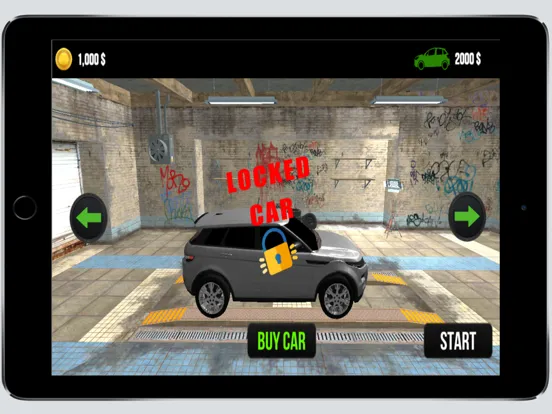 Ảnh chụp màn hình của Dangerous Car Drive In The Sky iPad 