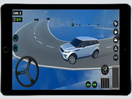 Ảnh chụp màn hình của Dangerous Car Drive In The Sky iPad 