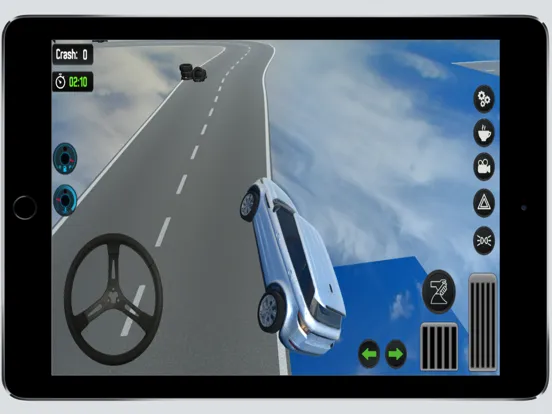 Ảnh chụp màn hình của Dangerous Car Drive In The Sky iPad 