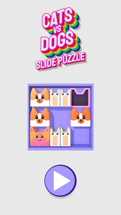 Cats Vs Dogs! Slide Puzzle سکرین شاٹس
