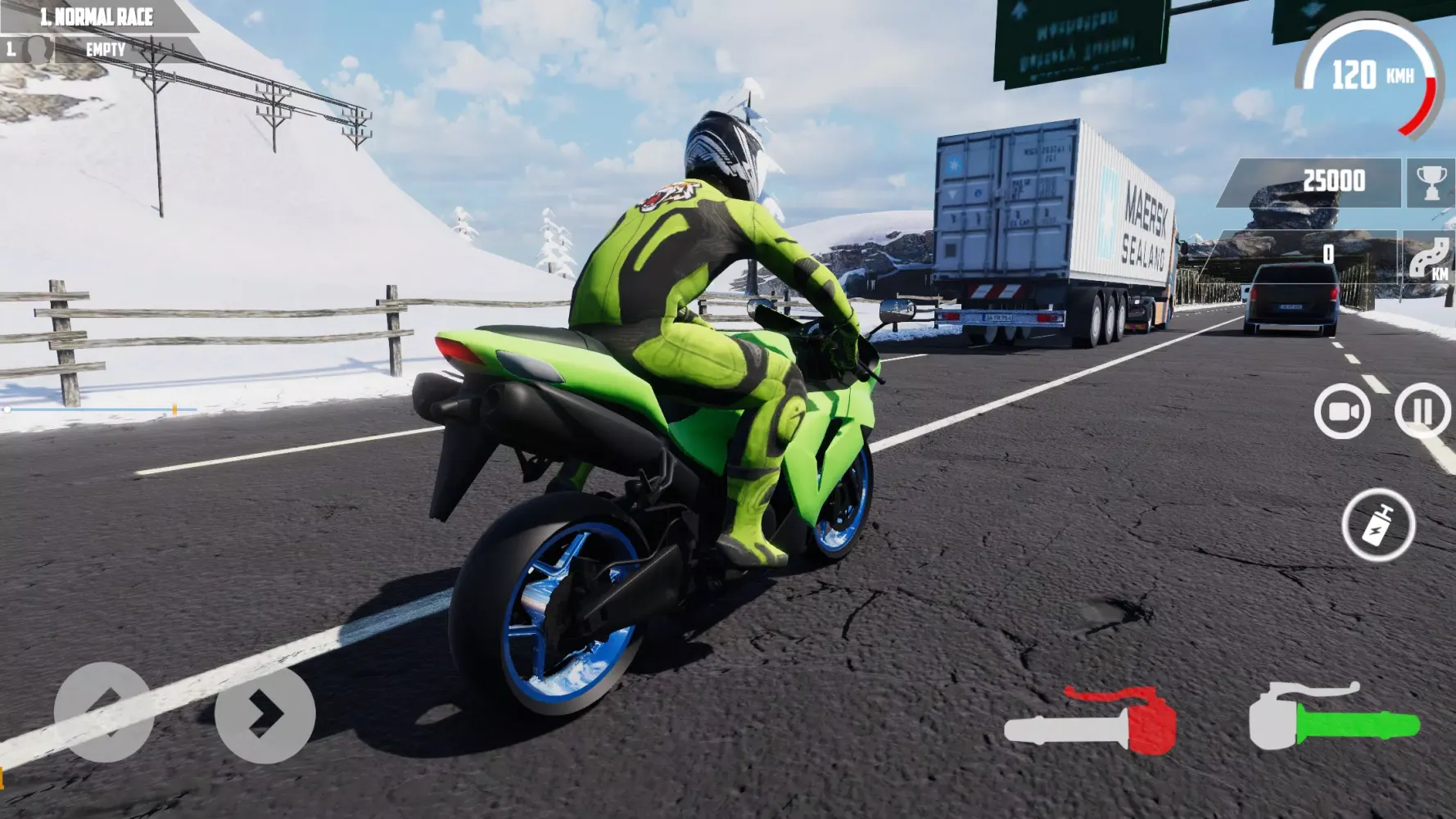Highway Bike Traffic Racer 3D 스크린샷
