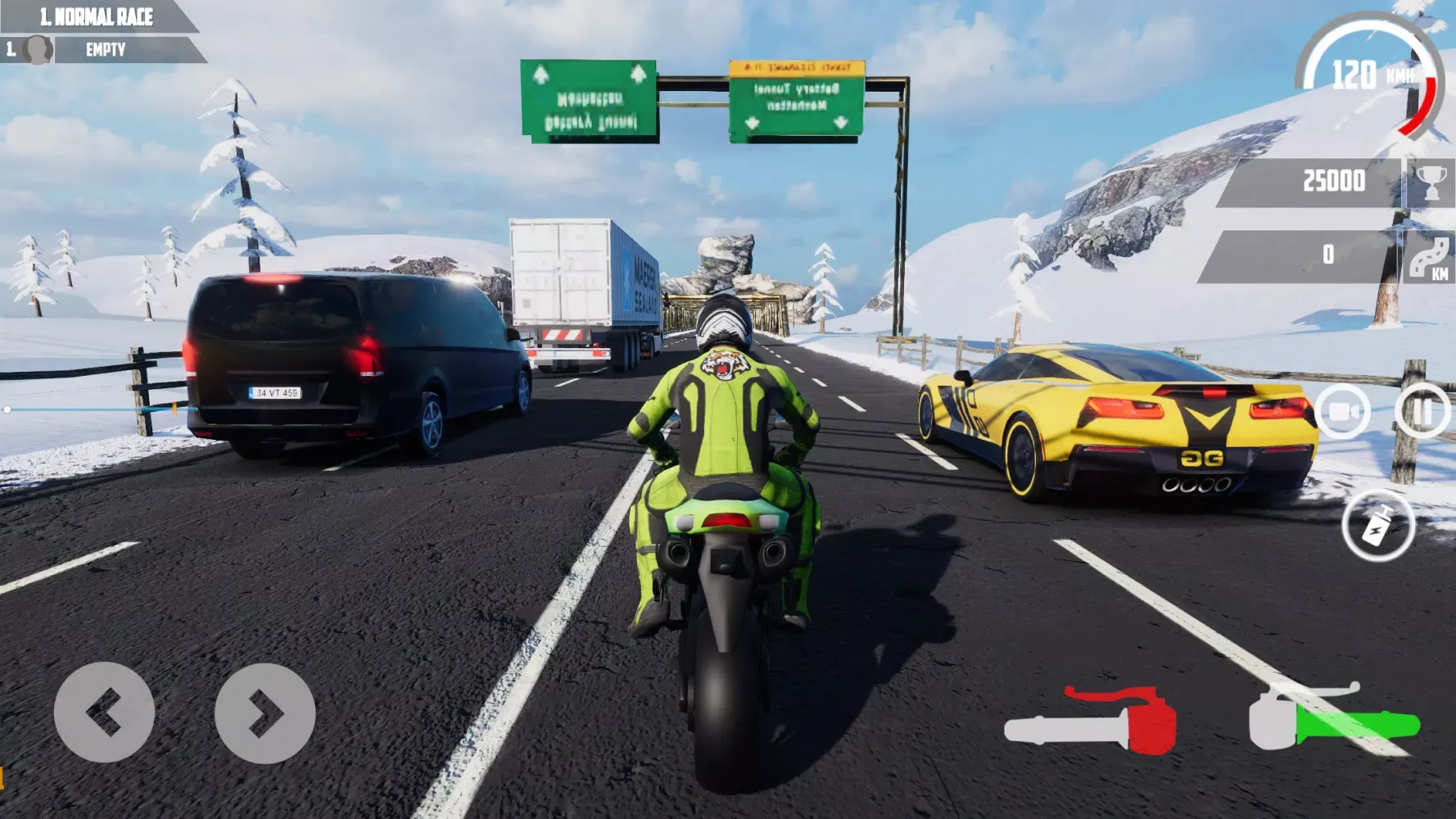 Highway Bike Traffic Racer 3D 스크린샷