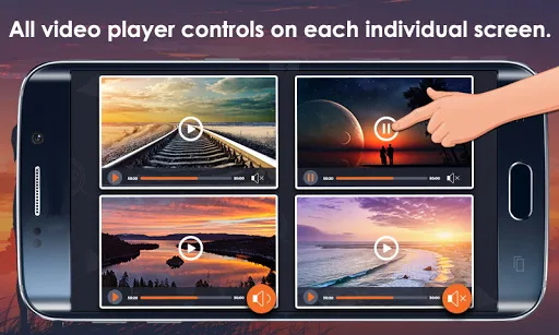 Zrzuty ekranu Multi Screen Video Player