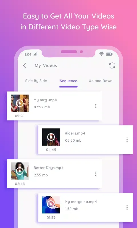 Video Merge & Video Joiner स्क्रीनशॉट