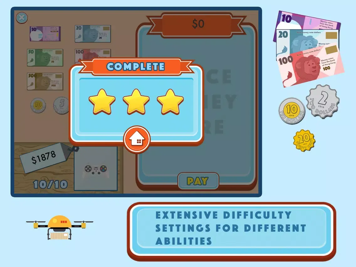 Hong Kong Money - Learning and Teaching app for kids iPad  Screenshots