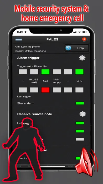 PALES: Mobile security system スクリーンショット