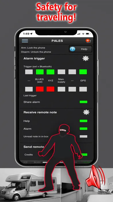 PALES: Mobile security system スクリーンショット