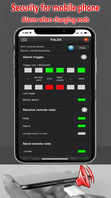 PALES: Mobile security system スクリーンショット