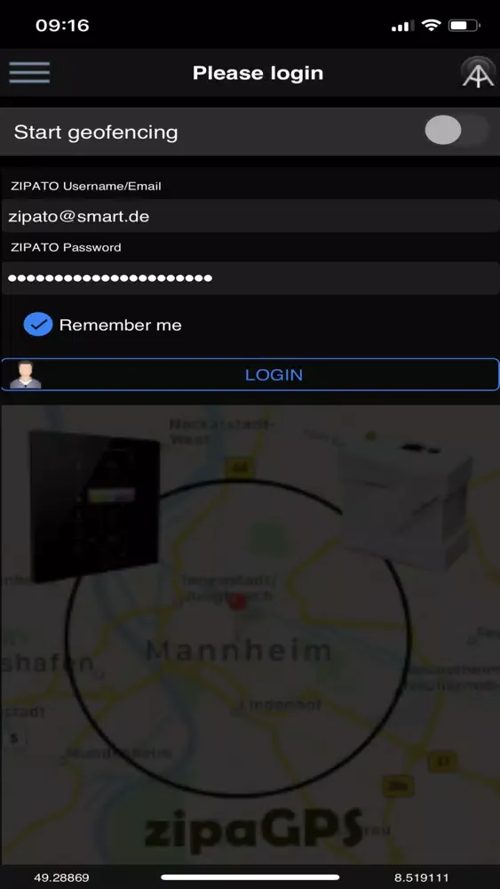 Zrzuty ekranu zipaGPS PRO