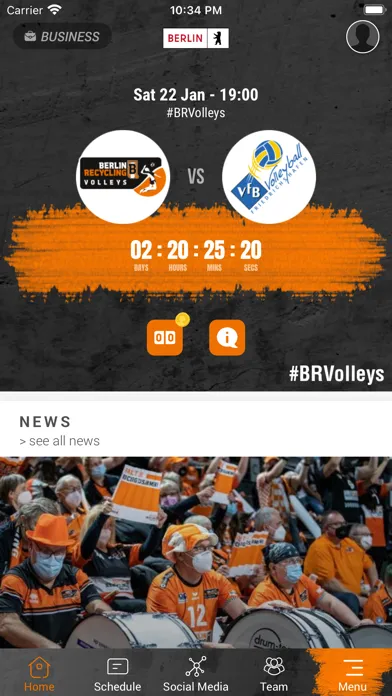 Captures d'écran de BR Volleys