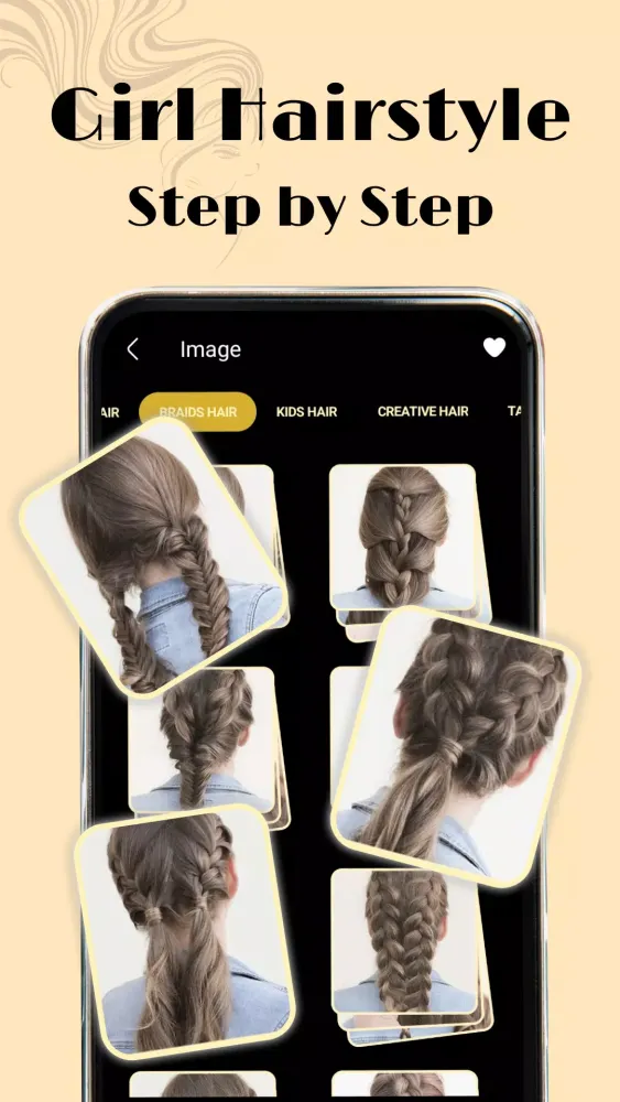 Zrzuty ekranu Girls Hairstyles step by step