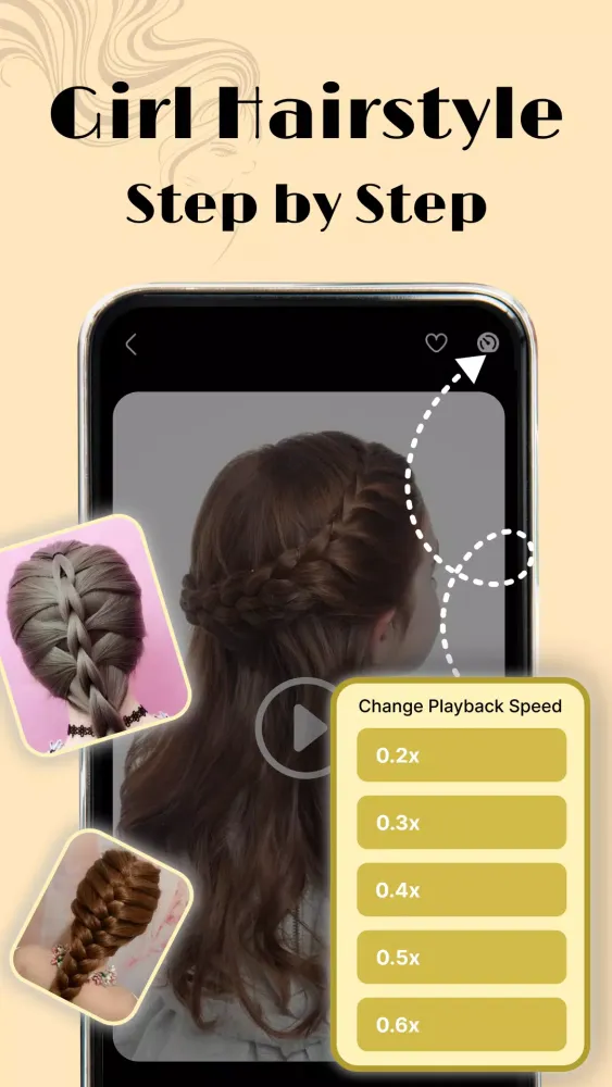 Zrzuty ekranu Girls Hairstyles step by step