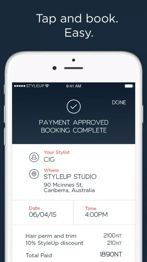 StyleUp for Consumers - Booking Beauty Service Screenshots
