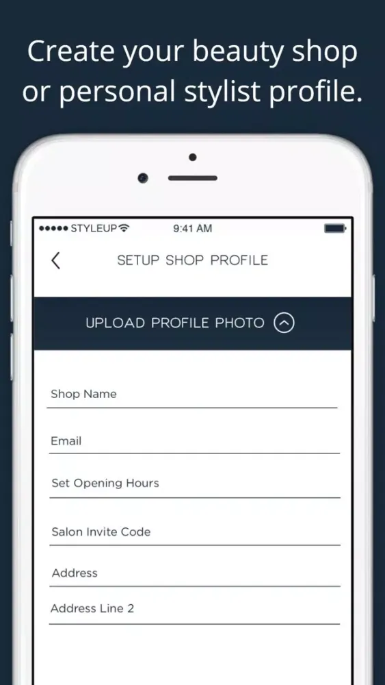 Zrzuty ekranu StyleUp for Salons - Scheduling & management