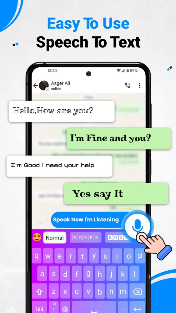 English Voice Keyboard Screenshots