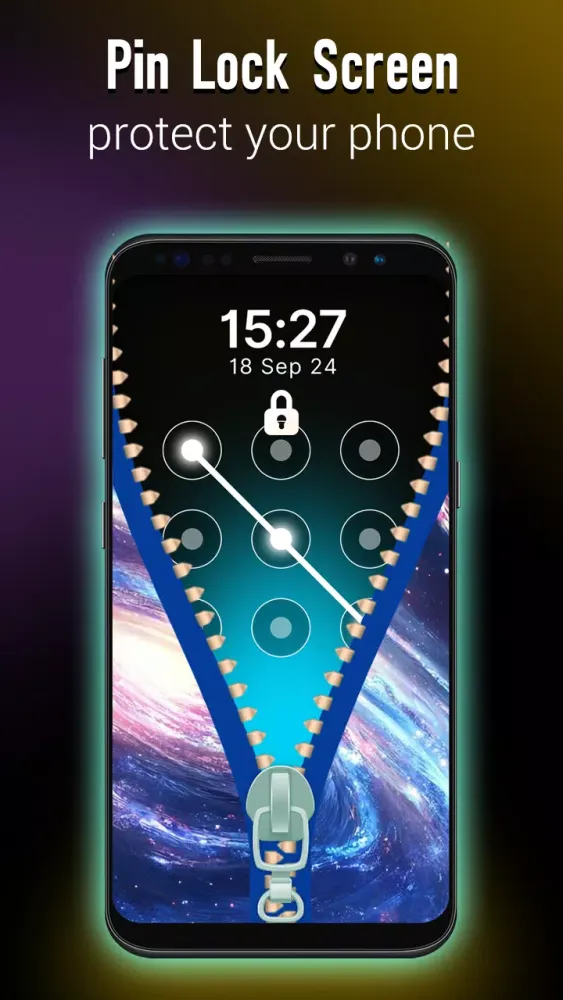 Stylish Zipper Lock Screen スクリーンショット