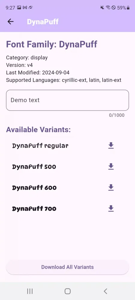 Capturas de pantalla de Font Finder: Picker。Downloader