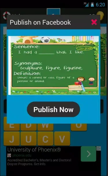 ภาพหน้าจอของ Vocabulary Games Fifth