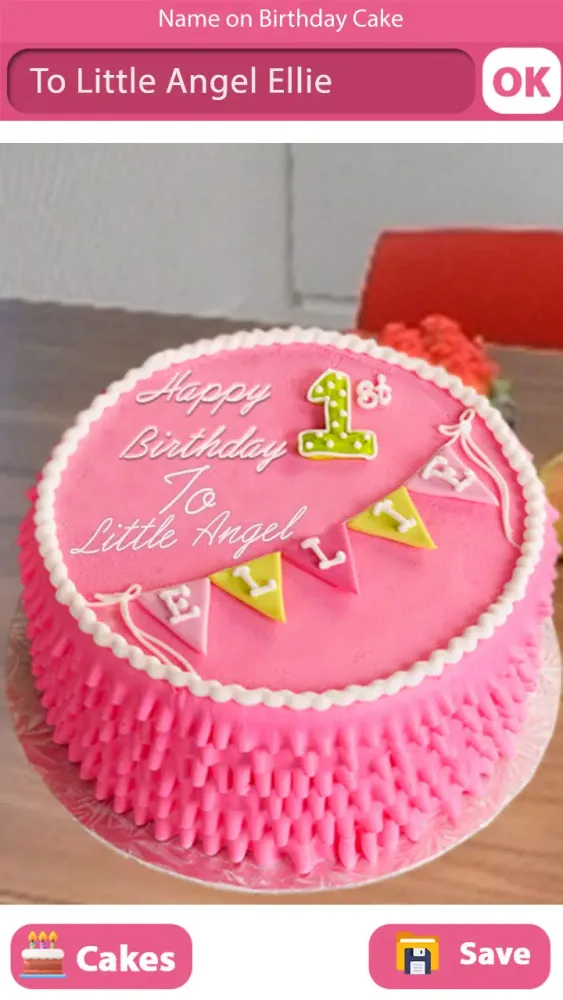 Screenshot di Name on Birthday Cake