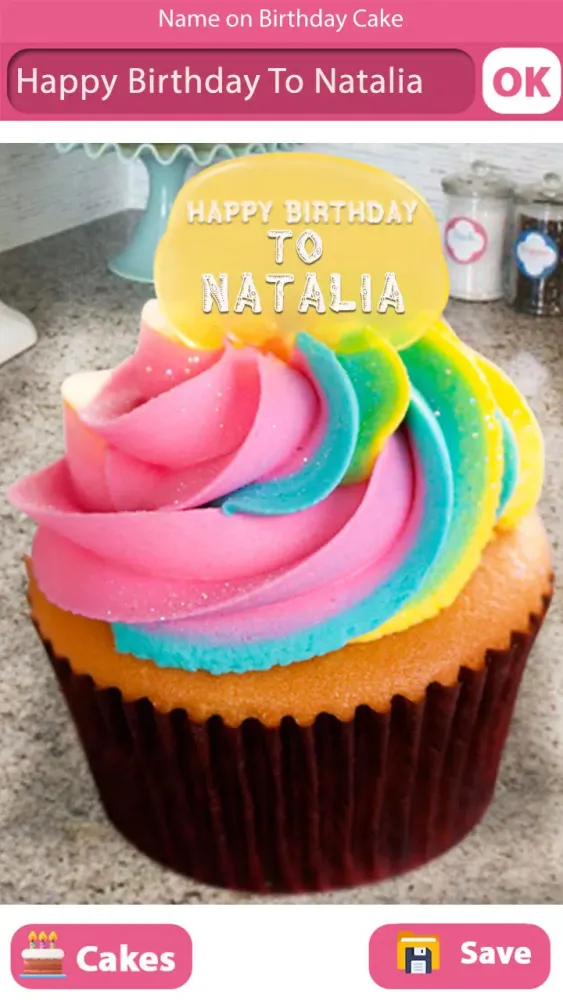 Screenshot di Name on Birthday Cake