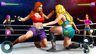 Captures d'écran de Girls Wrestling Fighting Games