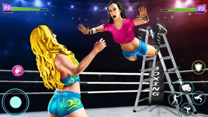 Captures d'écran de Girls Wrestling Fighting Games