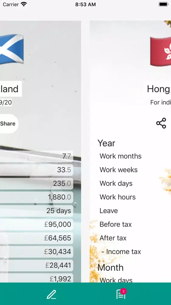 Itch - tax calculator Screenshots