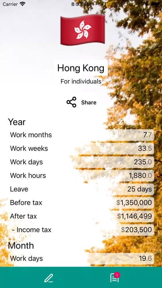 Itch - tax calculator Screenshots