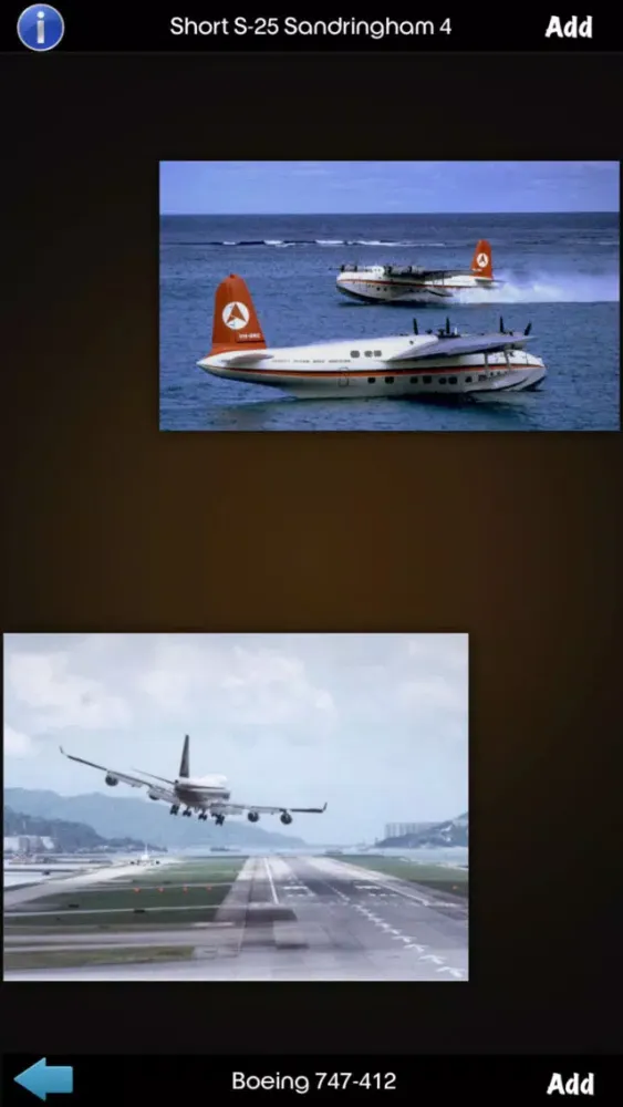 Tangkapan skrin Airplanes Guide