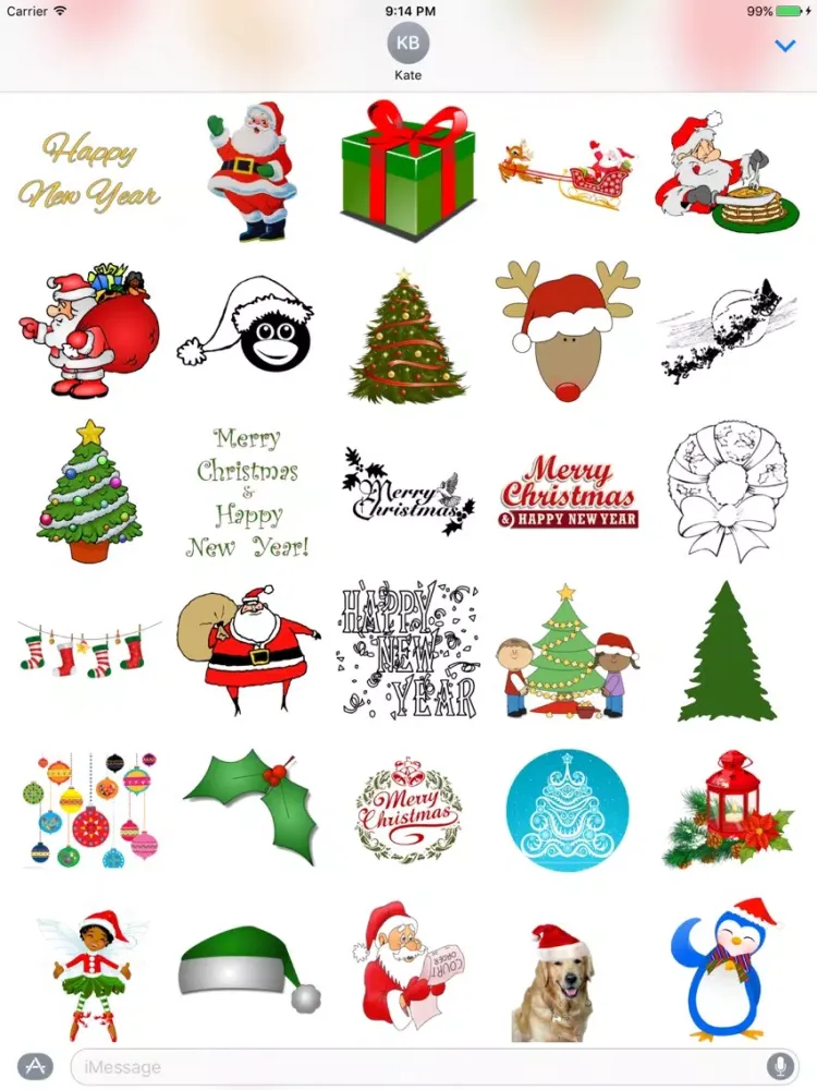 Fun Christmas Stickers + iPad 应用截图