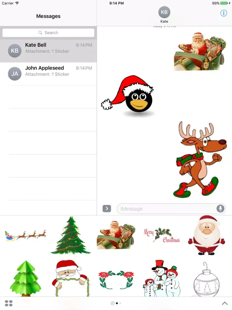 Fun Christmas Stickers + iPad 应用截图