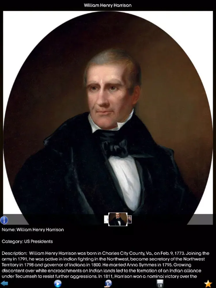 Capturas de pantalla de US Presidents Guide iPad 