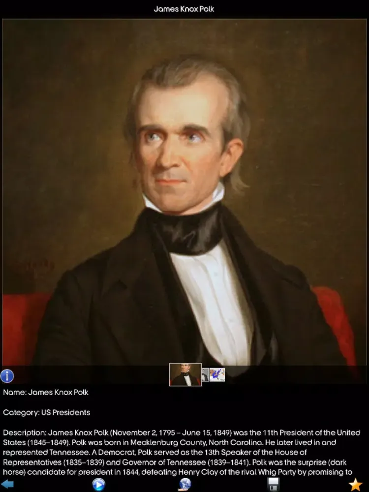 Capturas de pantalla de US Presidents Guide iPad 