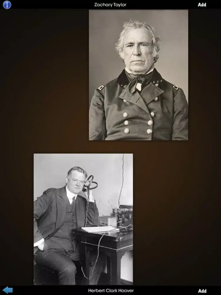 Capturas de pantalla de US Presidents Guide iPad 