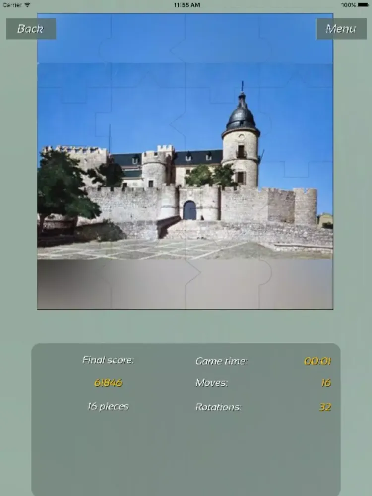 ภาพหน้าจอของ Castles Great Puzzle iPad 