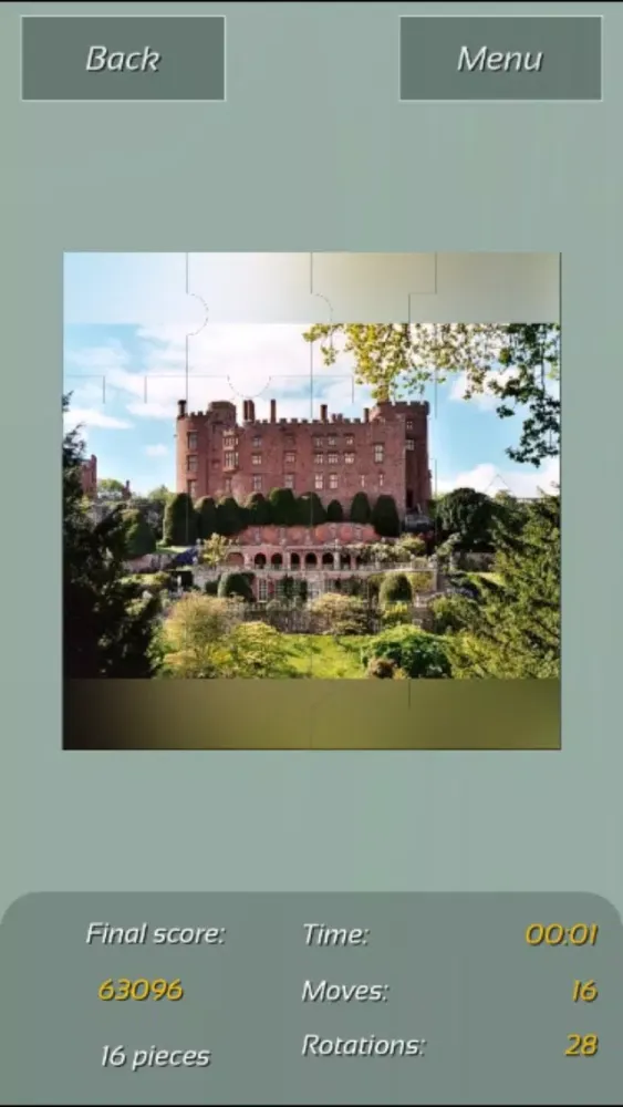 ภาพหน้าจอของ Castles Great Puzzle