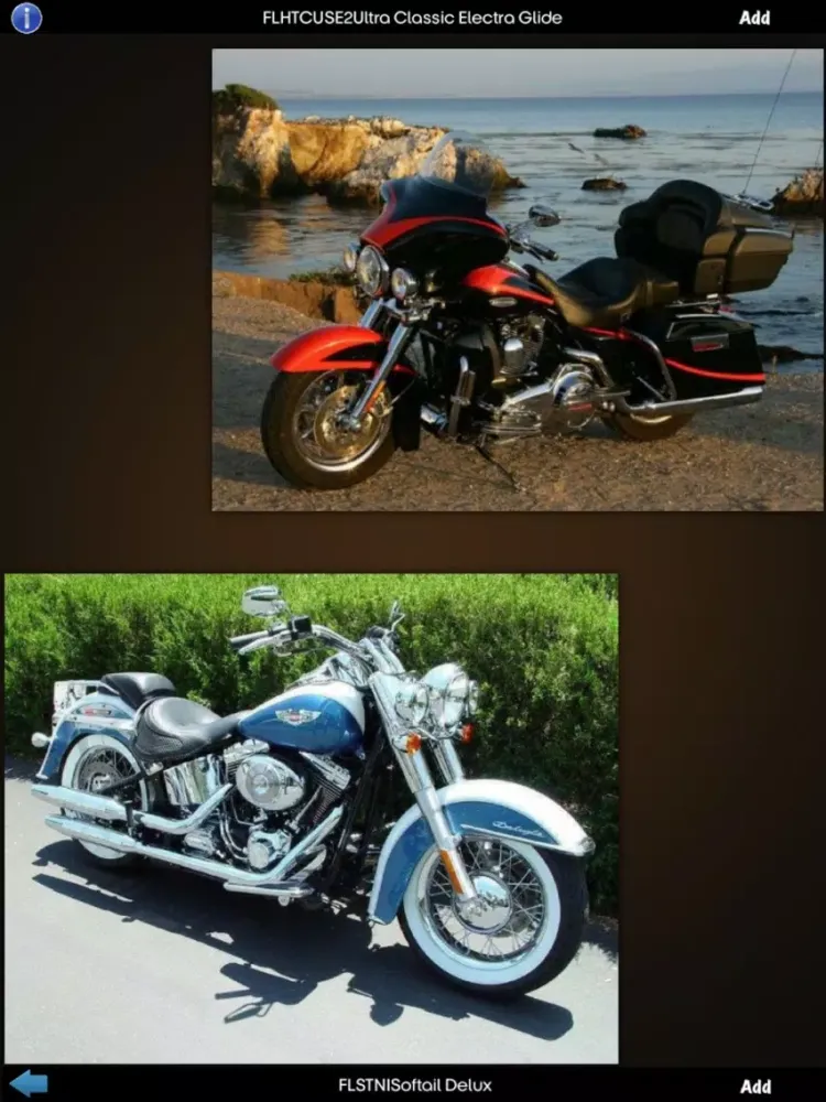 Motorcycles Info - Harley-Davidson Edition iPad 應用截圖