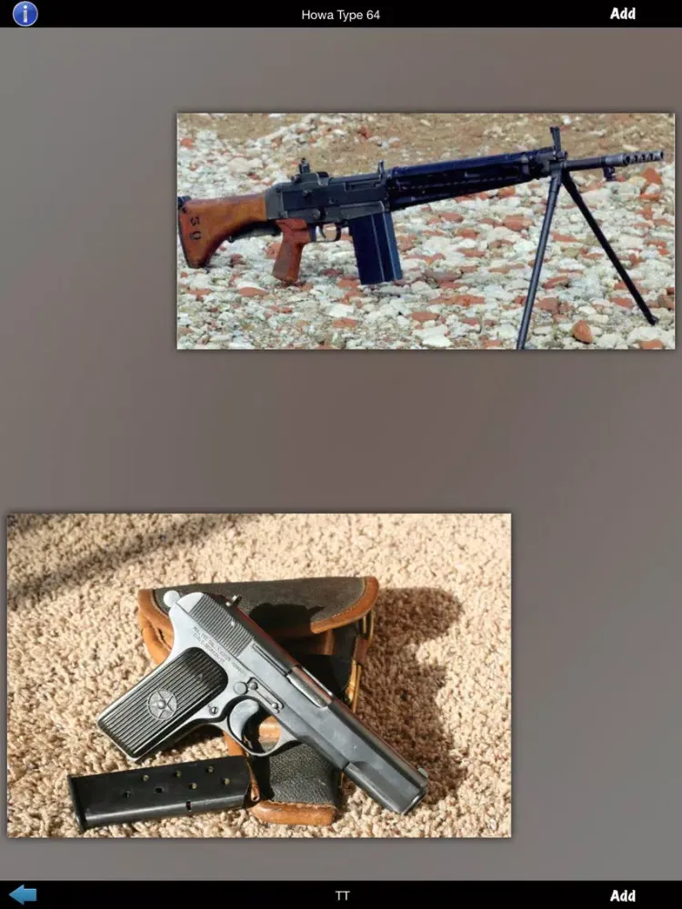Captures d'écran de Military Firearms iPad 