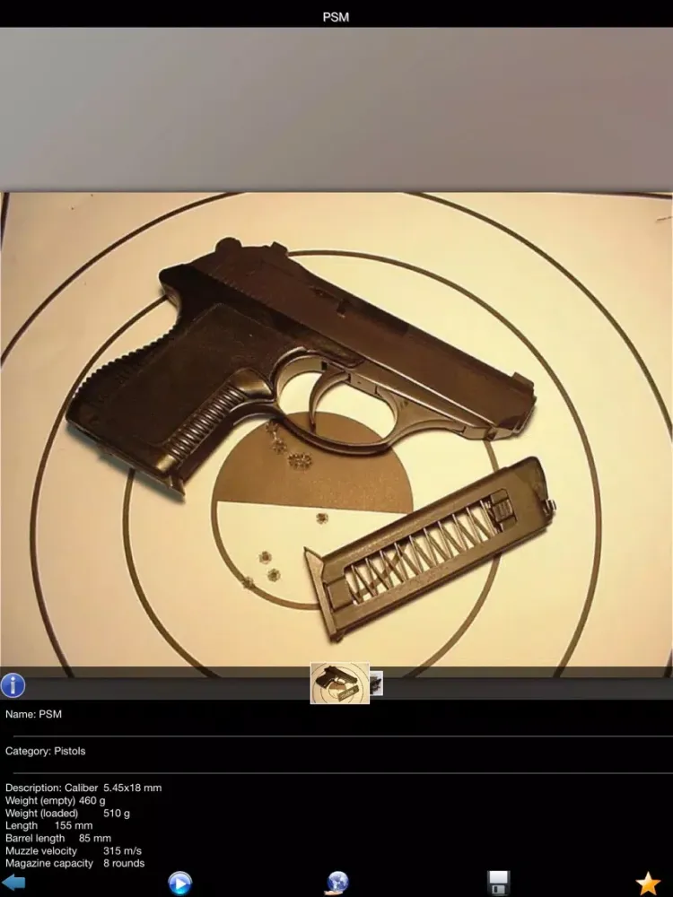 Captures d'écran de Military Firearms iPad 