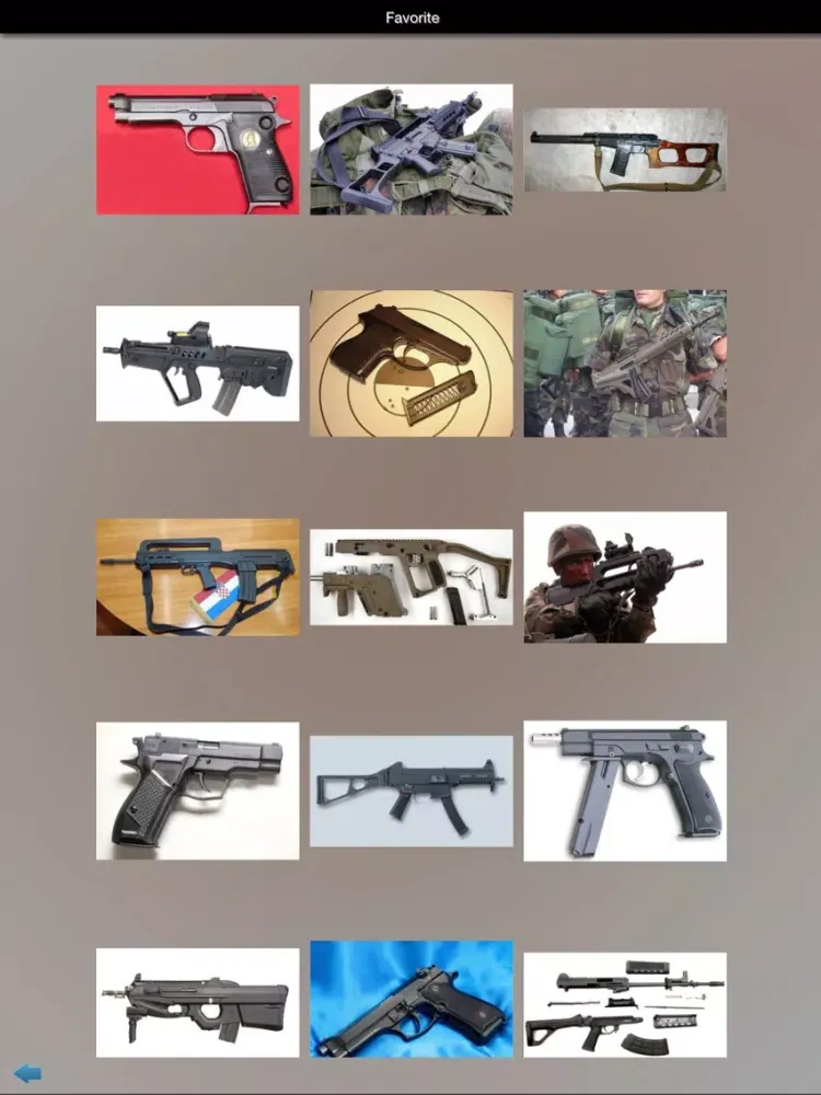 Captures d'écran de Military Firearms iPad 
