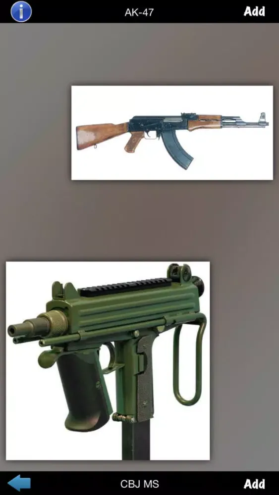 Captures d'écran de Military Firearms
