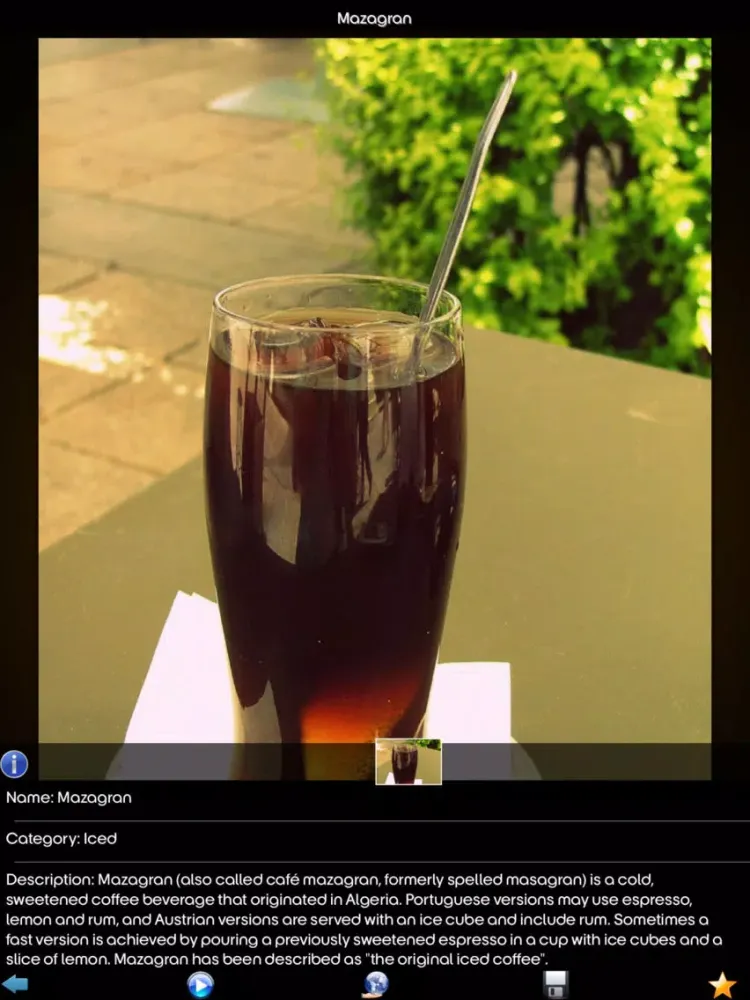 Ảnh chụp màn hình của Coffee Drinks Info! iPad 