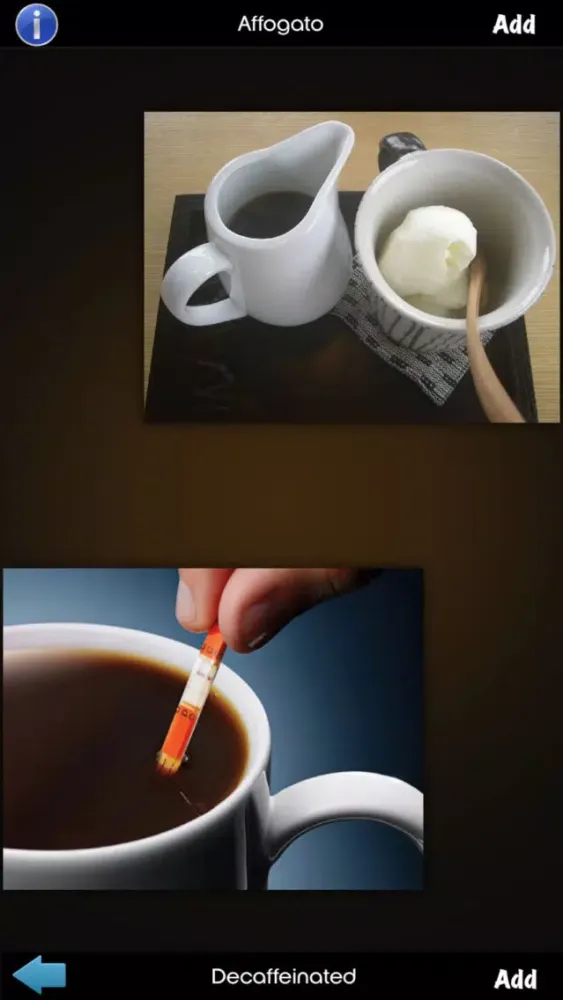 Ảnh chụp màn hình của Coffee Drinks Info!