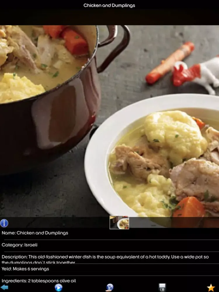 Israeli Recipes iPad  Screenshots