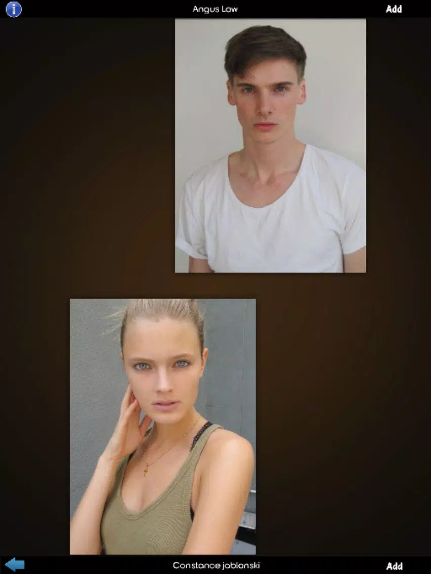 Top Men and Women Models iPad  Screenshots