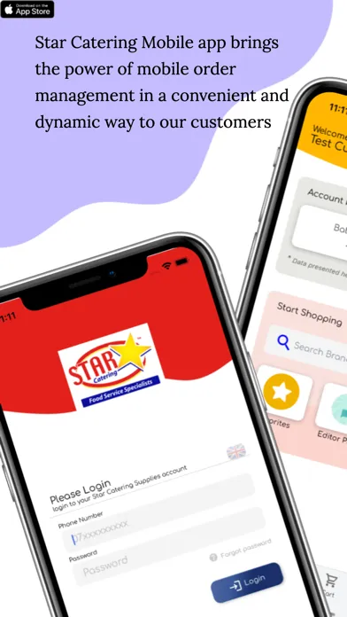 Star Catering App 스크린샷